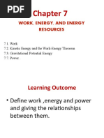 CH 7 WORK, ENERGY, AND ENERGY MFF