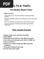 IELTS - TOEFL Vocabulary Masterclass