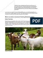 Most Lucrative Livestock Farming Business Ideas