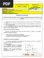 Separação de Mistura (Parte 2) - Ciências 6° Ano