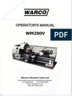 Ps 2697warco WM 290V User Manual Parts List WWW