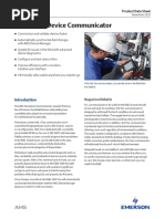 AMS Trex Device Communicator: Product Data Sheet Reliability Solutions