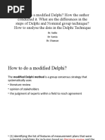 Delphi Technique