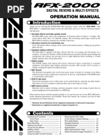 Zoom RFX-2000 Notice Manual