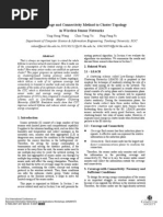 A Coverage and Connectivity Method To Cluster Topology in Wireless Sensor Networks