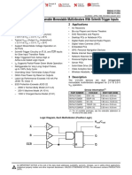 Snx4Lv123A Dual Retriggerable Monostable Multivibrators With Schmitt-Trigger Inputs