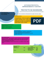 Actividad Proyecto 1 Emprendimiento y Gestiòn Proyecto de Inversion