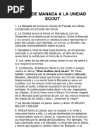 Pase de Manada A La Unidad Scout