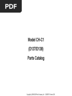 Model CH-C1 (D137/D138) Parts Catalog