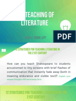 The Teaching of Literature: Irish C. Dijan, LPT