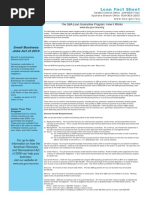 Loan Fact Sheet: WWW - Sba.gov/wa The SBA Loan Guarantee Program: How It Works