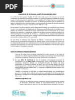 Proceso de Modificación Del Reglamento Residencias PBA