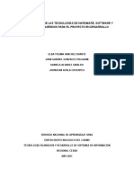 Ap02-Aa3-Av04. Determinación de Las Tecnologías de Hardware, Software y Servicios Requeridos para El Proyecto en Desarrollo