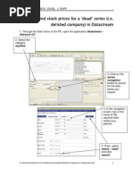 Delisted Companies in Datastream