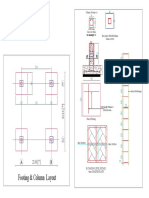 Footing & Column Layout: Ø Tie 10mmø@ 6" C/C