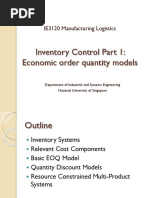 03 - IE3120 EOQ Models Handout