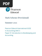 Mark Scheme (Provisional) Summer 2021