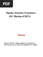 Bipolar Junction Transistors (DC Biasing of BJTS)