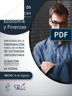 Brochure Especializacion en Economia y Finanzas