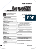 Panasonic SC Ak960 Manual de Usuario