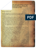 Carta de Jose de San Martin A Guido