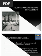 Micro Finance and Rural Development