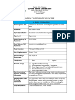 Cavite State University: Capsule For Thesis/Capstone/Capsule A. Basic Information