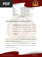 Escrito de Levantamiento de Medida Cautelar