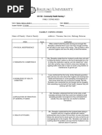 CN 104 - Community Health Nursing 1: Family Coping Index