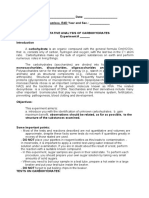 Qualitative Analysis of Carbohydrates