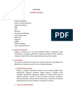 Estructura Del Informe Psicol