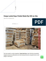 Harga Lantai Kayu Parket Mulai RP 200 An Ribu - SIrapmas