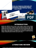 Quantitative Study On Students Stressors and Its Impact To Academic Performance Among Grade 11 Students of Sta. Ana National Senior High School