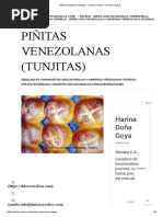 Piñitas Venezolanas (Tunjitas) - Dulces Criollos - Recetas Caseras