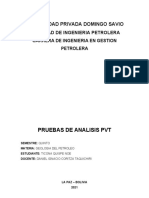 Pruebas de Analisis PVT N.