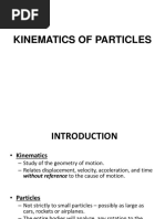 Kinematics of Particle