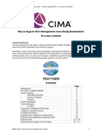 Trayyner: May & August 2021 Management Case Study Examination Pre-Seen Material