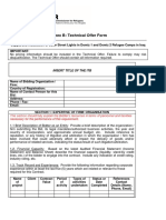 Annex B - Technical Offer Form - Final