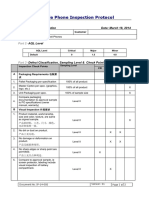 Inspection Checklist - Mobile Phones