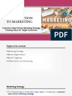 To Marketing: Customer Value-Driven Marketing Strategy: Creating Value For Target Customers