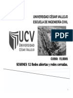 Sesión 12 FLUIDOS - Redes Abiertas y Redes Cerradas