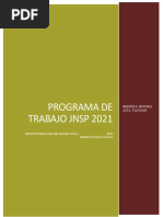 Jornada Nacional de Salud Publica Programa de Trabajo 2021