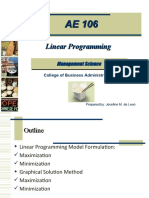 LP Model Formulation 2021