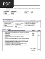 Sesion de Aprendizaje Investigacion