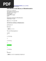 BioInformatics Quiz1 Week1