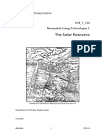 Solar Resource Lecture Notes