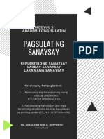 Shs-Modyul 5 Pagsulat NG Sanaysay