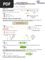 1° Medio Potencias de Base Racional y Exponente Entero Con Ejercicios Resueltos Word