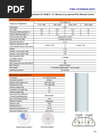 Xxpol 1710 2690Mhz×2 Dual-Beam 33° 20dbi 2° 12° Manual or by Optional Rcu (Remote Control Unit) Antenna Electrical Specifications