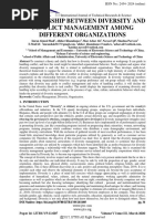 Relationship Between Diversity and Conflict Management Among Different Organizations